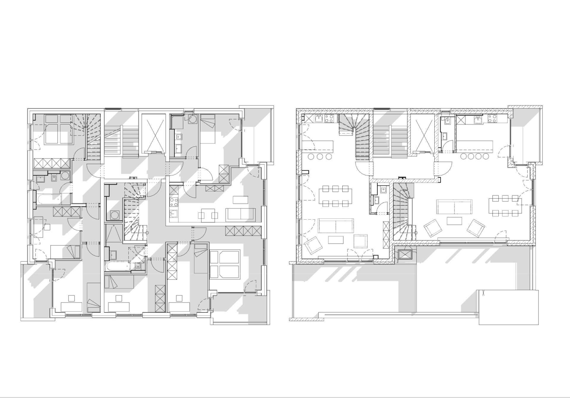 building with 21 apartments